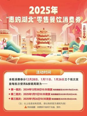 新一輪日用百貨消費(fèi)券即將發(fā)放，定好鬧鐘準(zhǔn)備搶購！